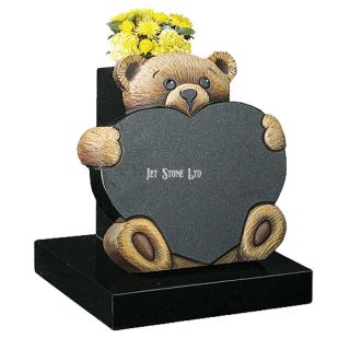 Teddy with Heart and Flowerpot
